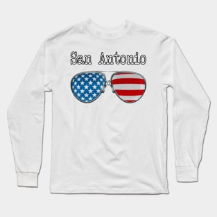 AMERICA PILOT GLASSES SAN ANTONIO CITY Long Sleeve T-Shirt